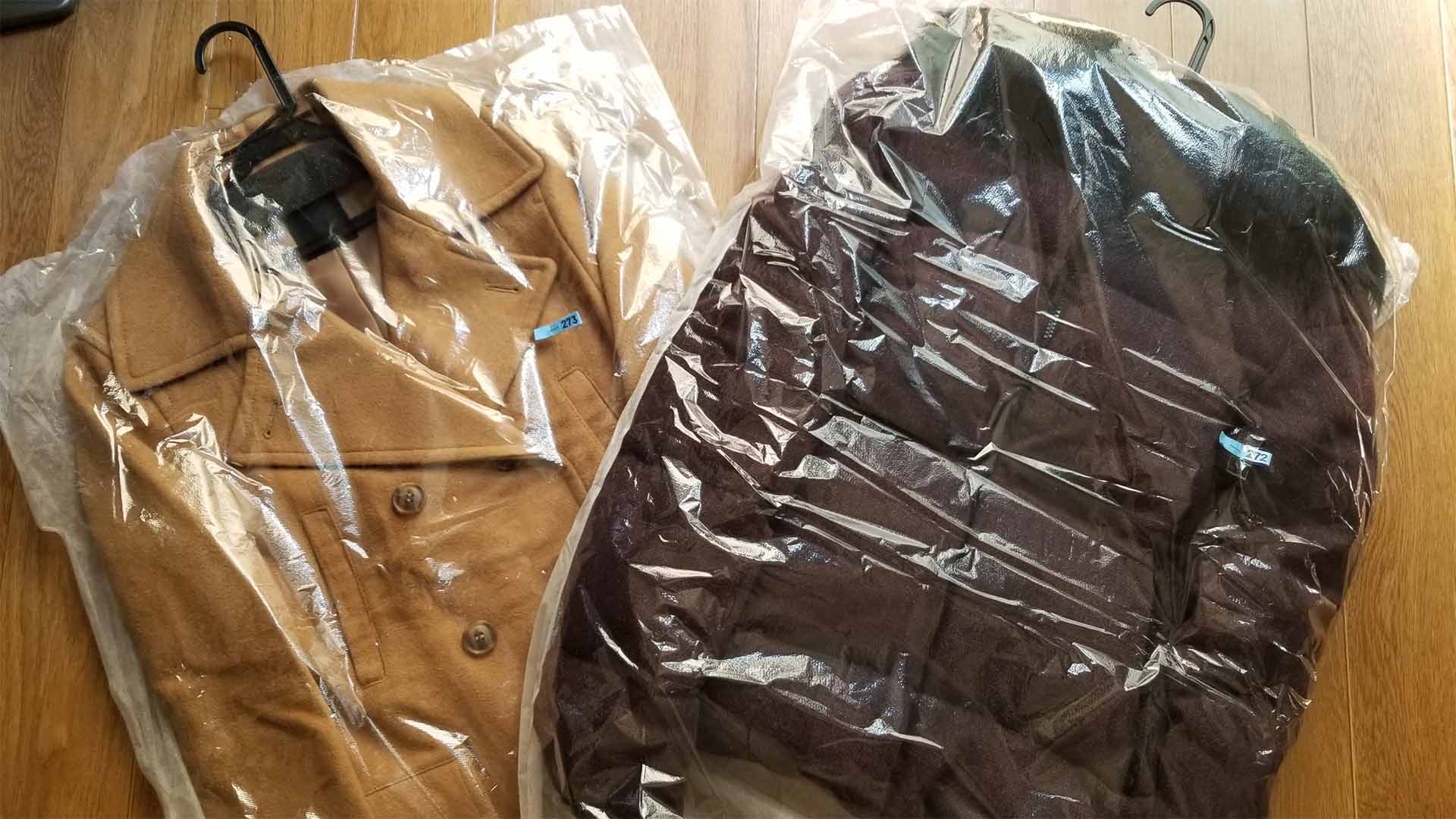 中根クリーニングLabo 体験 2着